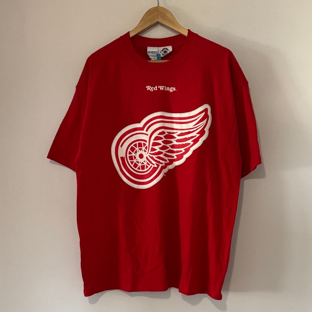 Vintage Detroit Red Wings T-Shirt / Big Logo / XL / CCM / NHL